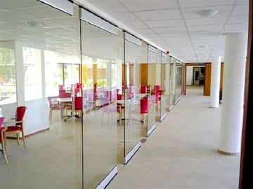 Fleckenlose Raum-Teiler/Aluminiumrahmen, der Glaswand-Trennwand für Büro schiebt