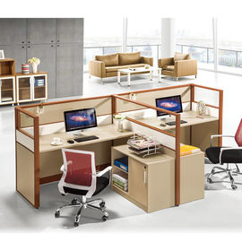 Zollamt-Möbel-Fächer mit Speicherkabinett, 4 Personen-Arbeitsplatz-Schreibtisch