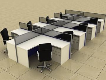 Freier Sitzer-flexibler modularer Büro-Arbeitsplatz der Stellungs-8 für Personal ISO9001