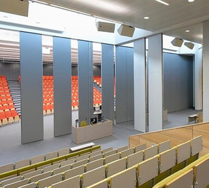Bewegliches Fach-Holz, das akustische Trennwand für Konferenzsaal-Dekoration faltet