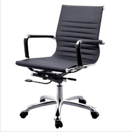 Ergonomischer schwarzer lederner Büro-Stuhl/moderner Schwenker-Computer-Stuhl