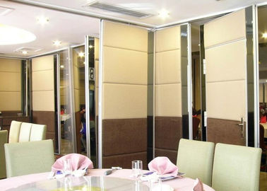 Bewegliches Aluminiumfach Sooden Ebunge, das faltende Wand mit weicher Schwamm PU-Leder-Abdeckung für Restaurant schiebt
